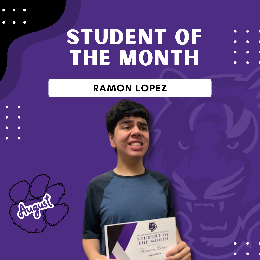 Ramon Lopez August Student of the Month
